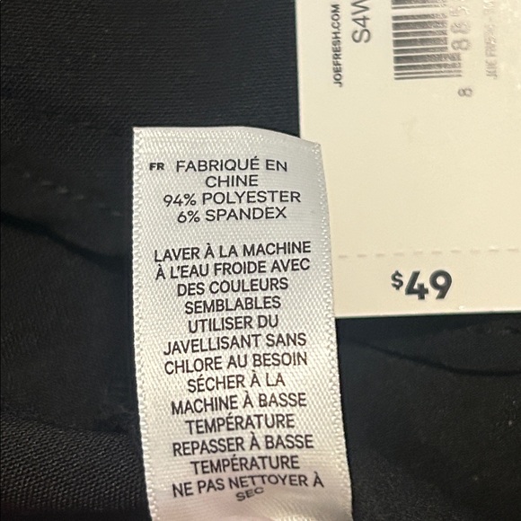 Joe Fresh Plus Black Pleated Trouser Pants Women’s Size 16W New with Tags - Picture 12 of 16